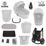 Детская коляска Roan Sol Luxury 2 в 1 RSL/4047 Mystic Blue/Rose Gold