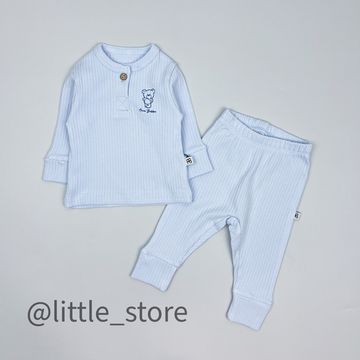 Комплект "Original" из фактурного хлопка, Нежно-голубой