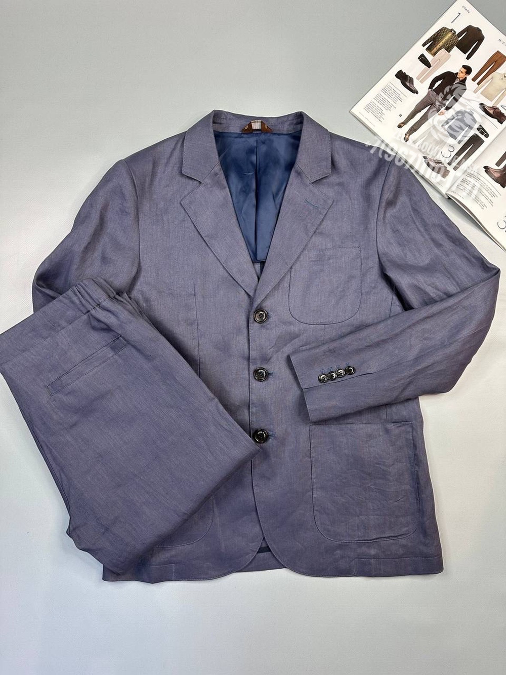 Льняной летний костюм Loro Piana