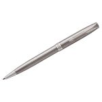 Ручка шариковая Parker Sonnet Stainless Steel CT черная, 1.0мм, корпус серебро, подар.уп.