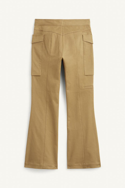 ZARA БРЮКИ СО СРЕДНЕЙ ПОСАДКОЙ, ЖЕЛТОВАТО-КОРИЧНЕВЫЙ