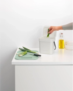 Brabantia Корзина для мусора Sort & Go 3 л Светло-серый