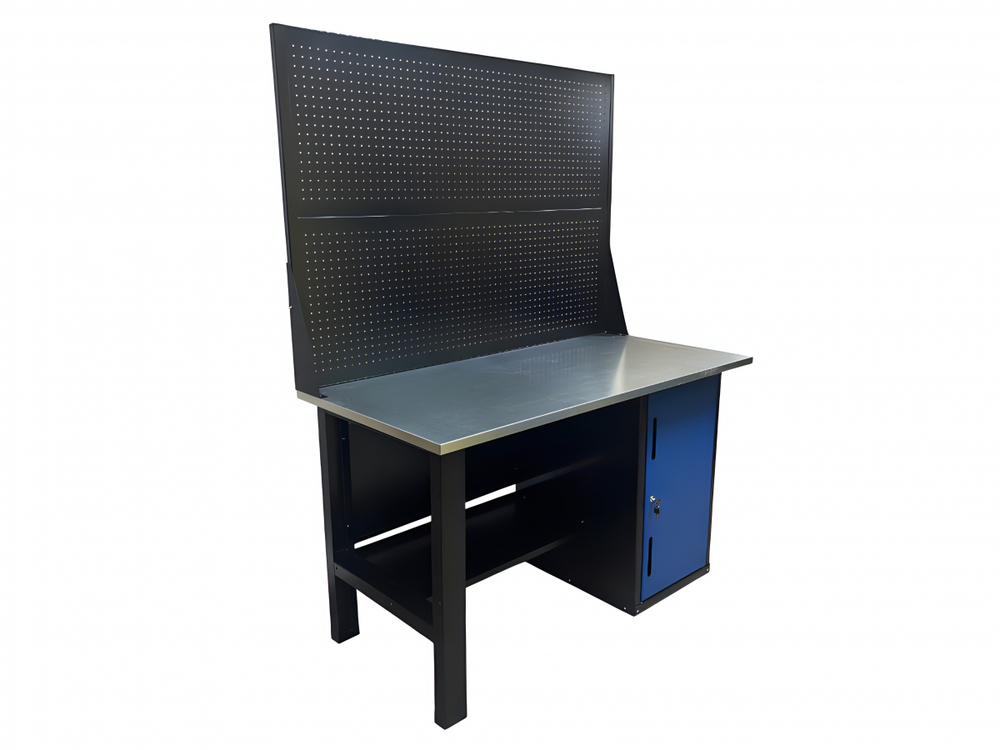 Верстак инструментальный GWT-V1400T2 Great Wolf, тумба с дверью, 2 экрана, 1400x700