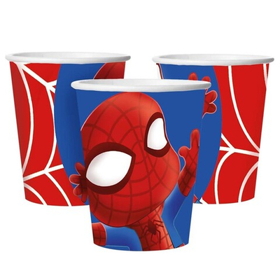 Стаканы бумажные «Человек-паук», 250 мл, 6 шт