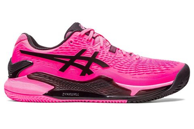 Мужские кроссовки теннисные Asics Gel-Resolution 9 Clay - hot pink/black