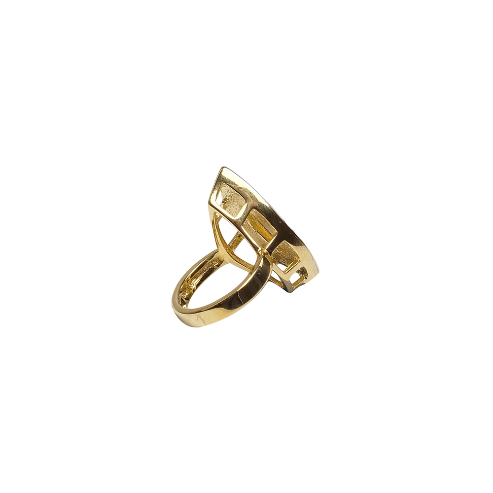 "Скьюза" кольцо в золотом покрытии из коллекции "Мириада" от Jenavi