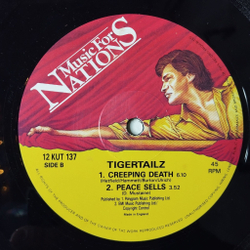 Винтажная виниловая пластинка LP Tigertailz Heaven (UK 1990) 45 RPM Maxi Single