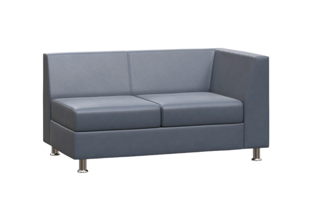 Секция с подлокотником двухместная ПРАЙМ