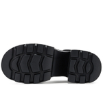 GG CC Slim Sock Boots British Style Elastic Ankle Boots Women"s Black