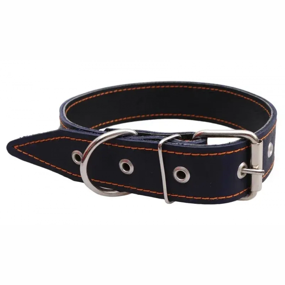Ошейник кож. №35 в 2 кожи укр 1/2 (60 см) rich breed
