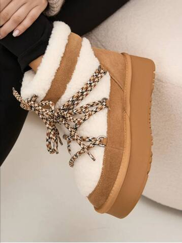 Угги со шнуровкой