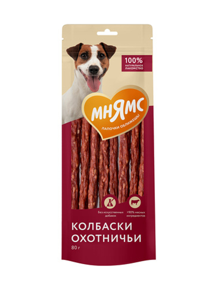 Лакомство Мнямс На каждый день для собак Колбаски охотничьи 80 г