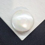 Жемчуг Майорка, круг белый крупный, 28мм, штучно