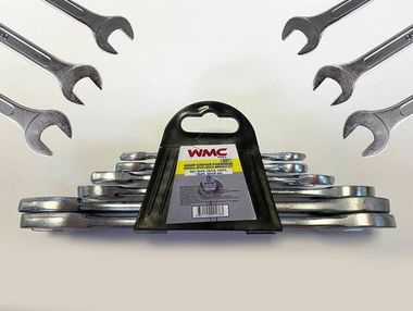 Набор ключей рожковых 6пр. (6х7, 8х10, 12х13, 14х17, 19х21, 22х24мм) в пластиковом держателе WMC TOOLS WMC-5067