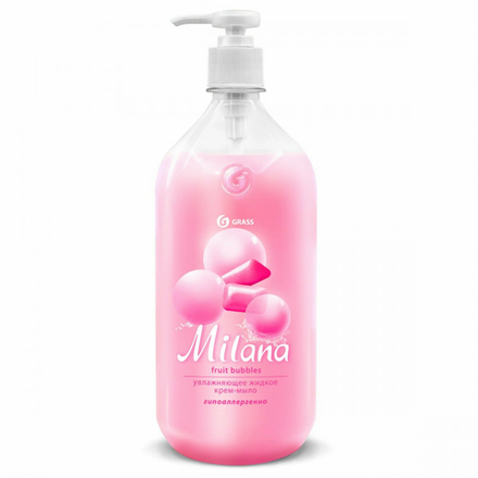 Жидкое крем-мыло Grass Milana Fruit bubbles 1 л