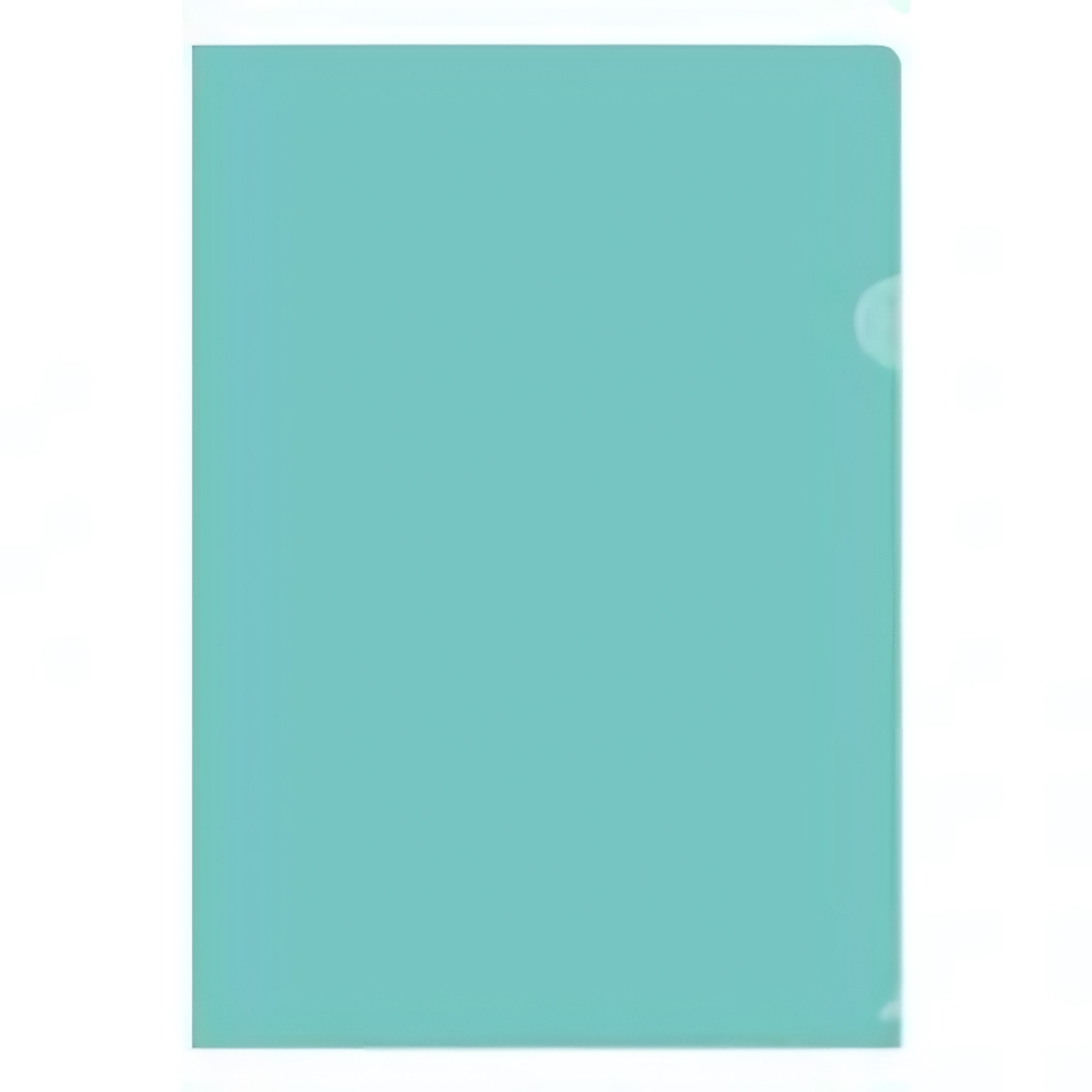 Папка-уголок А4 150мкм прозрачная зелёная.Fmu15-3_866 (Спейс)