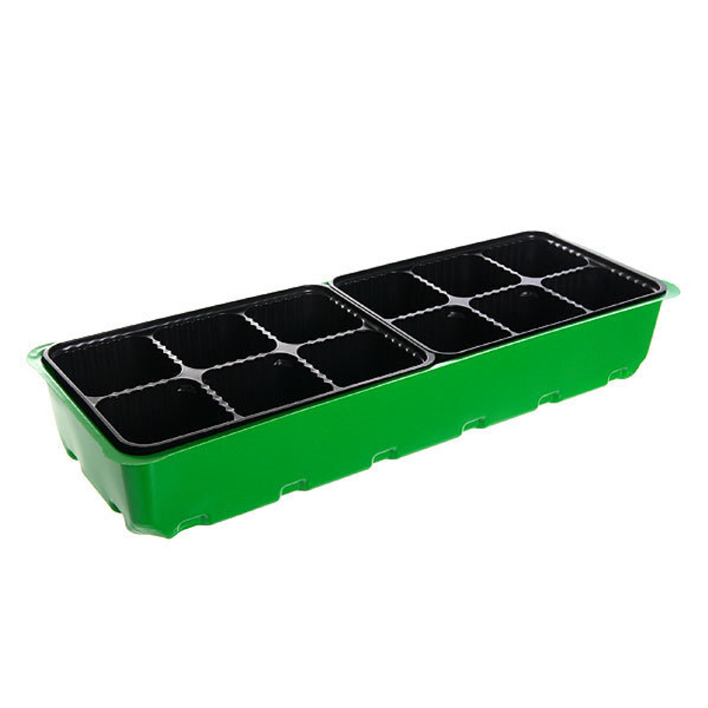 Минипарник для рассады 40 см (12 ячеек) зеленый