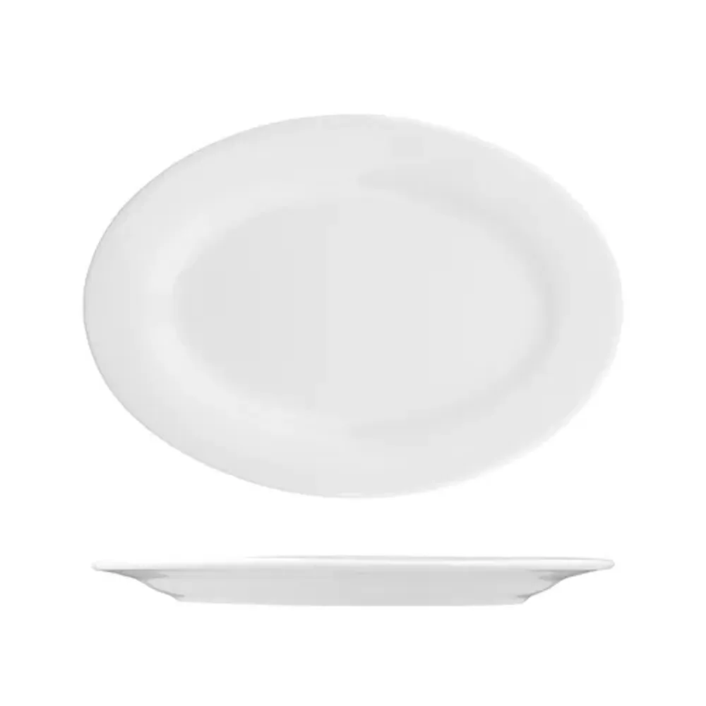 Блюдо овальное 25*18 см h2,3 см белое фарфор P.L. Proff Cuisine [6]
