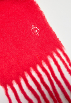 STRADIVARIUS Базовый шарф, красный