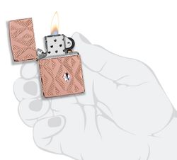 Зажигалка Zippo Armor Geometric Diamond Pattern Design (49702) 4