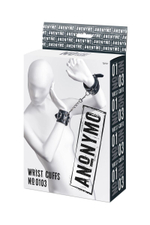 Черные наручники Anonymo на сцепке (Цвет: черный)