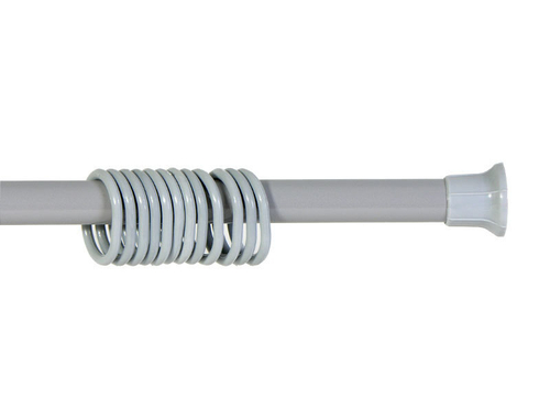 Карниз для ванной серый 1,20*2,10 с кольцами