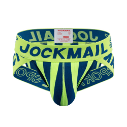 Мужские трусы брифы желтые с вырезами по бокам JOCKMAIL JM2026-13