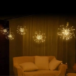 Гирлянда для дома БАХРОМА «Сфера» ш3м*в0,4/0,6м 500 ламп LED, 8 режимов, IP-40, Теплый белый