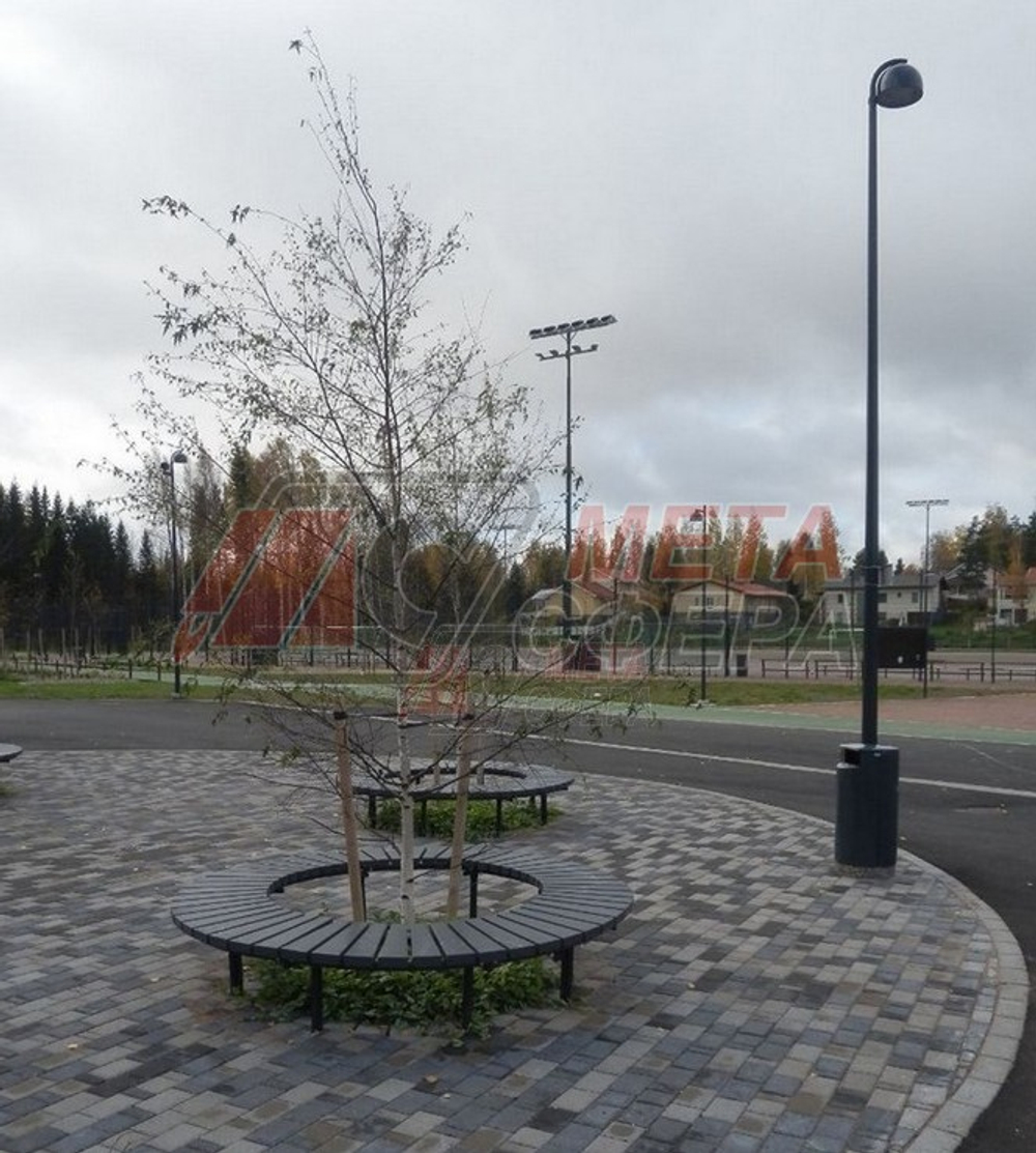 Лавка Блок радиусная