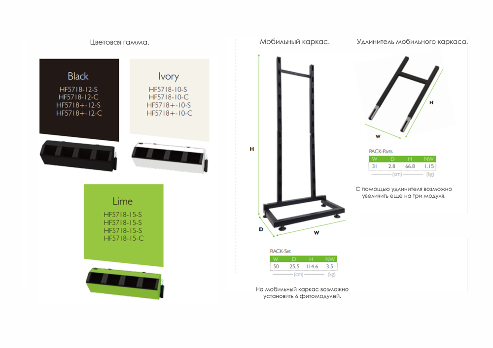 Фитомодуль с автополивом Hydro Falls на 4 растения