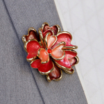 Брошь Shadore Цветок XZ1153.9 R/G