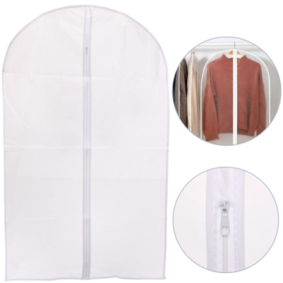 Чехол для одежды «ИДЕЯДОМА», цвет белый / прозрачный, 60*100см (пакет)✦