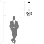 801039 Люстра SFERETTA LED 3х1,35W 180LM КОФЕЙНЫЙ/МУЛЬТИКОЛОР 3000K