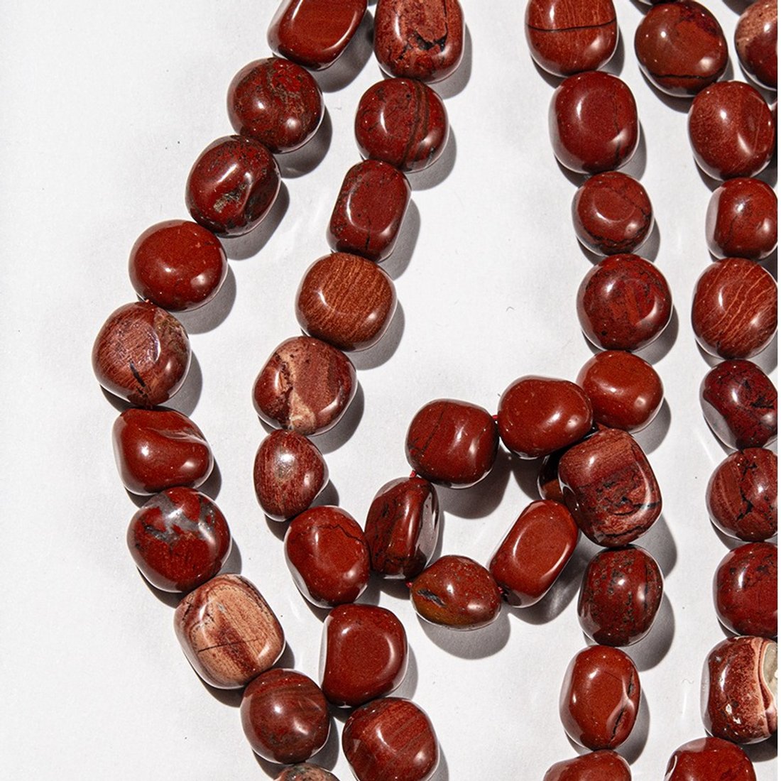 Яшма красная натуральная, фриформ 9,2-11,2мм