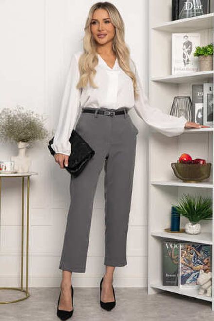 Брюки укороченные Энни (серые) Б14285-10М LT Collection