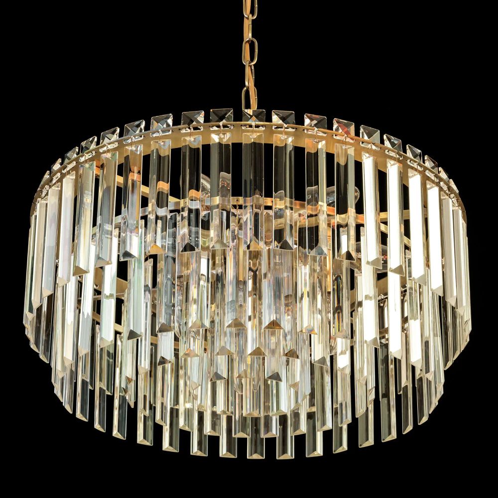 Citilux Фонда CL303193 Люстра хрустальная подвесная Бронза