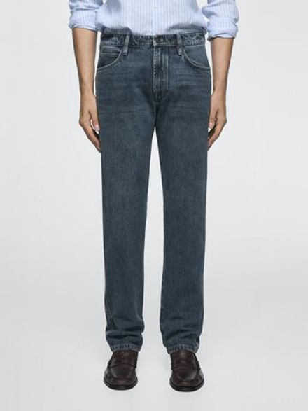 Massimo Dutti Джинсы зауженного кроя, синий