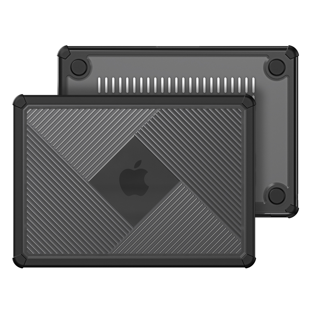 Двухкомпонентный защитный чехол тонированный для ноутбука MacBook Air 13.3 (2018-2020) от Dux Ducis, серии LCGH Series Protective Case
