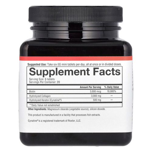 Youtheory, Hair, коллаген и кератин, 120 мини-таблеток