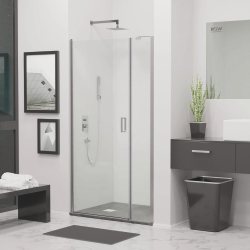 Душевая дверь RGW LE-008 (LE-003 + Z-09 + профиль A-14) (Прозрачное, 1100)