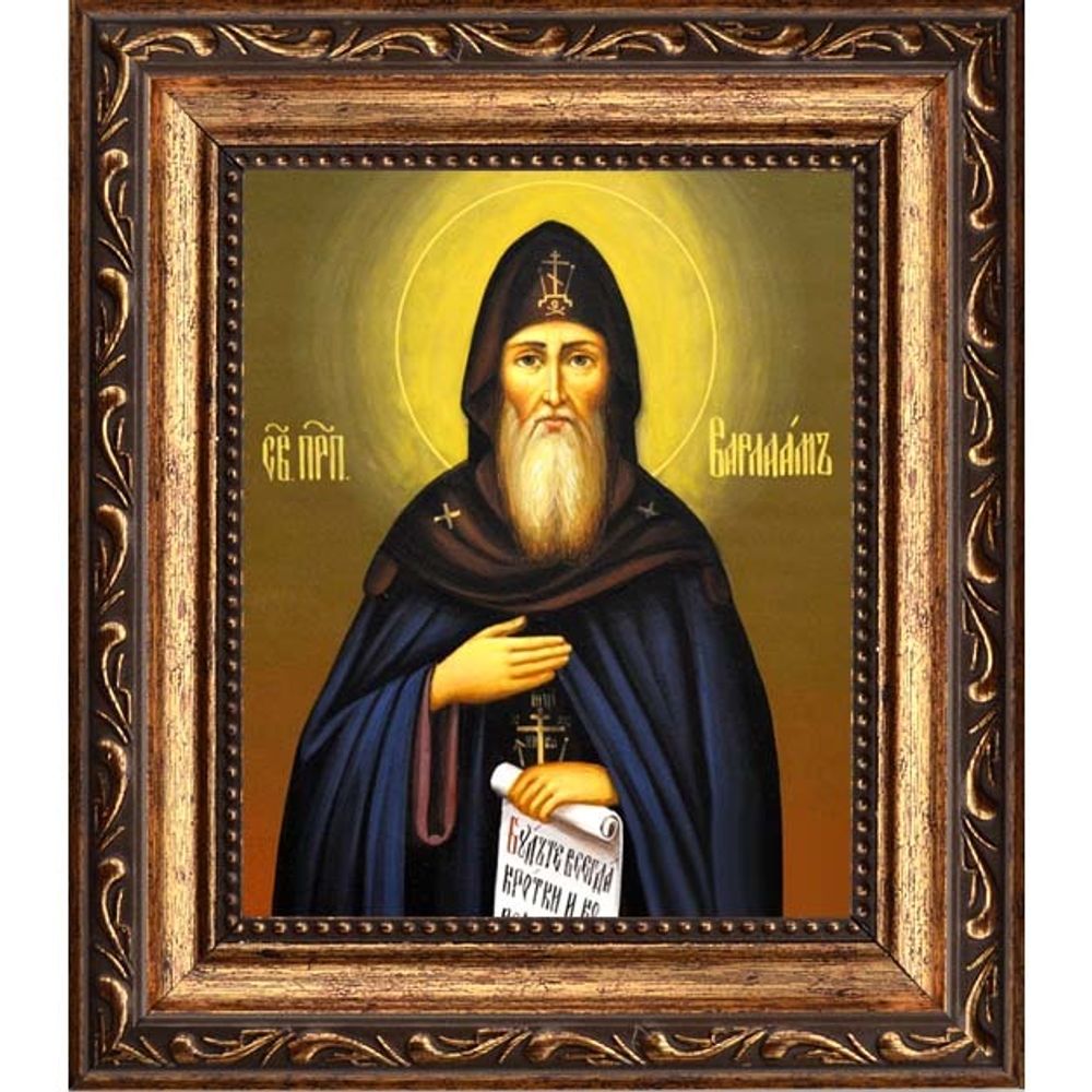 Варлаам Пинежский, Важский, Шенкурский, преподобный. Икона на холсте.