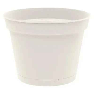 Горшок для цветов Mint D150мм, 1,2л с поддоном (светло-бежевый)