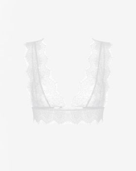 Топ-бюстье из кружева с фестонами