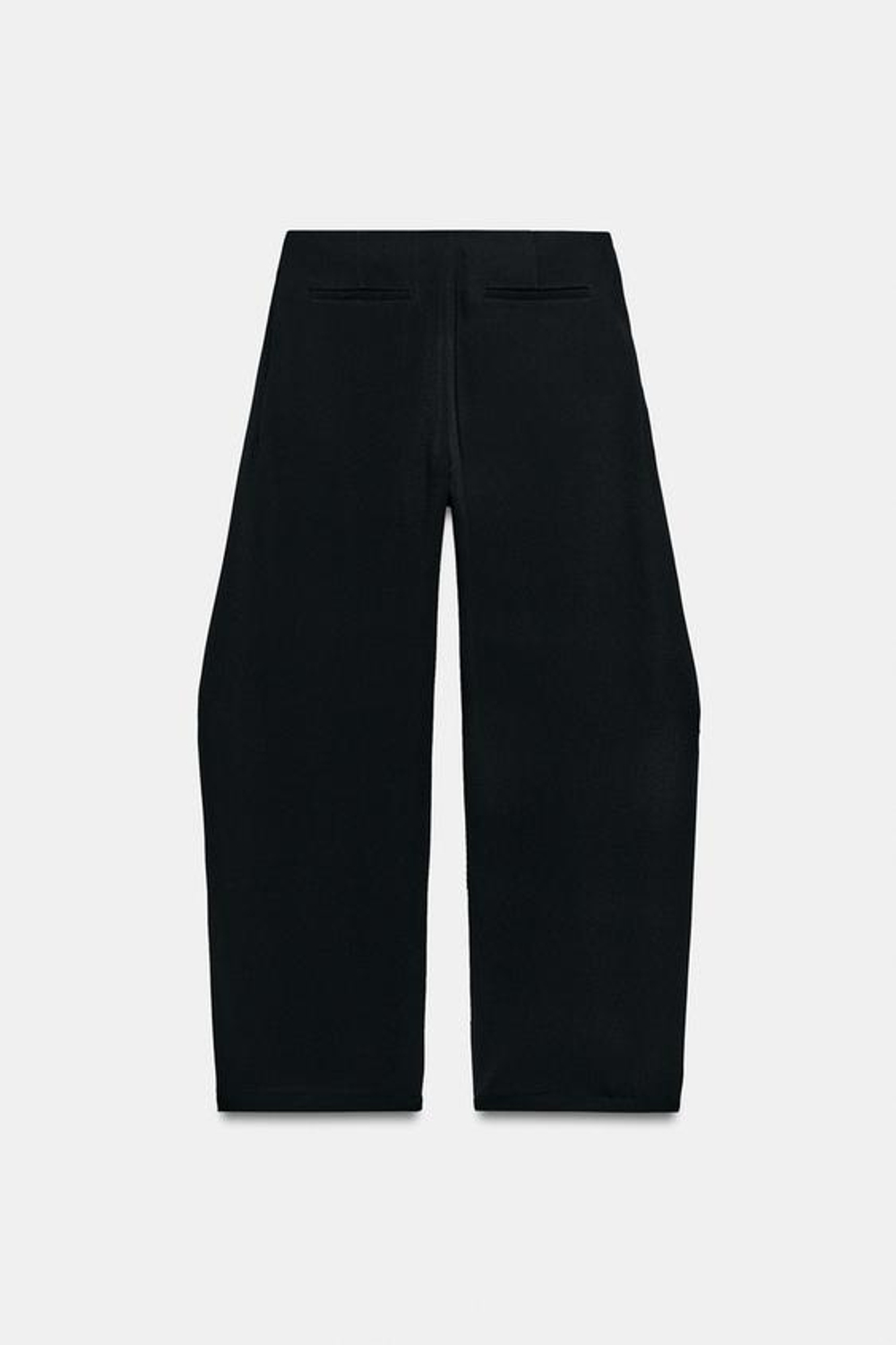 ZARA ШИРОКИЕ БРЮКИ С ЗАЩИПАМИ — ZW COLLECTION, ЧЕРНЫЙ