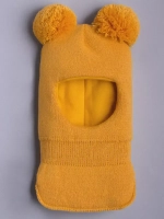 Шапка шлем детская зимняя вязаная