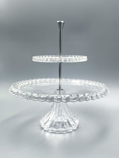 Блюдо 2-х ярусное для сервировки, этажерка