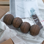 Комплект мебельных дубовых ножек 4 шт. для стола и шкафа, коричневый