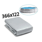 Чаша для каркасного бассейна 366х122 см Intex 10087, сменный лайнер Интекс Prism Frame / Metal Frame (серый)
