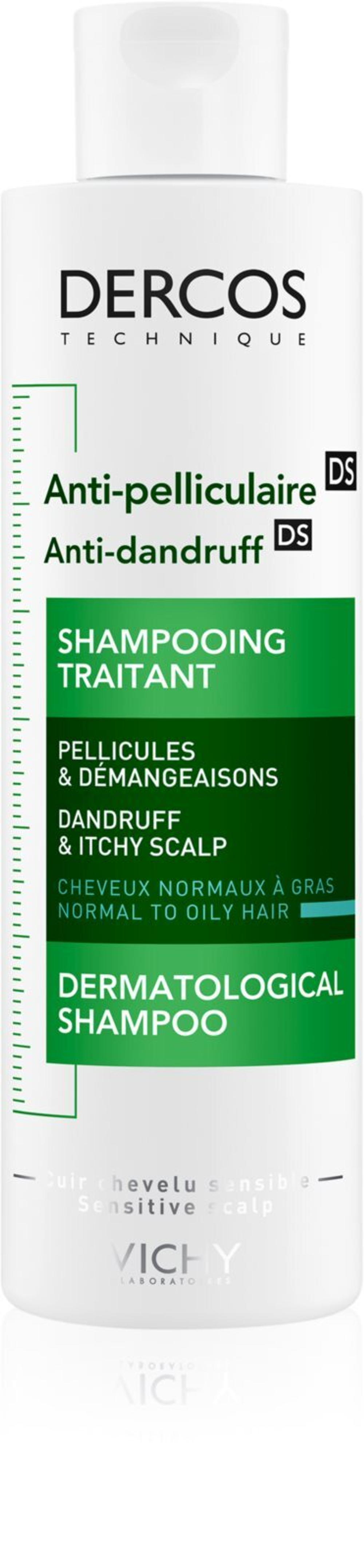 Vichy Dercos Anti-Dandruff - шампунь против перхоти для нормальных и жирных волос /   200  ml  / GTIN 3337871330286