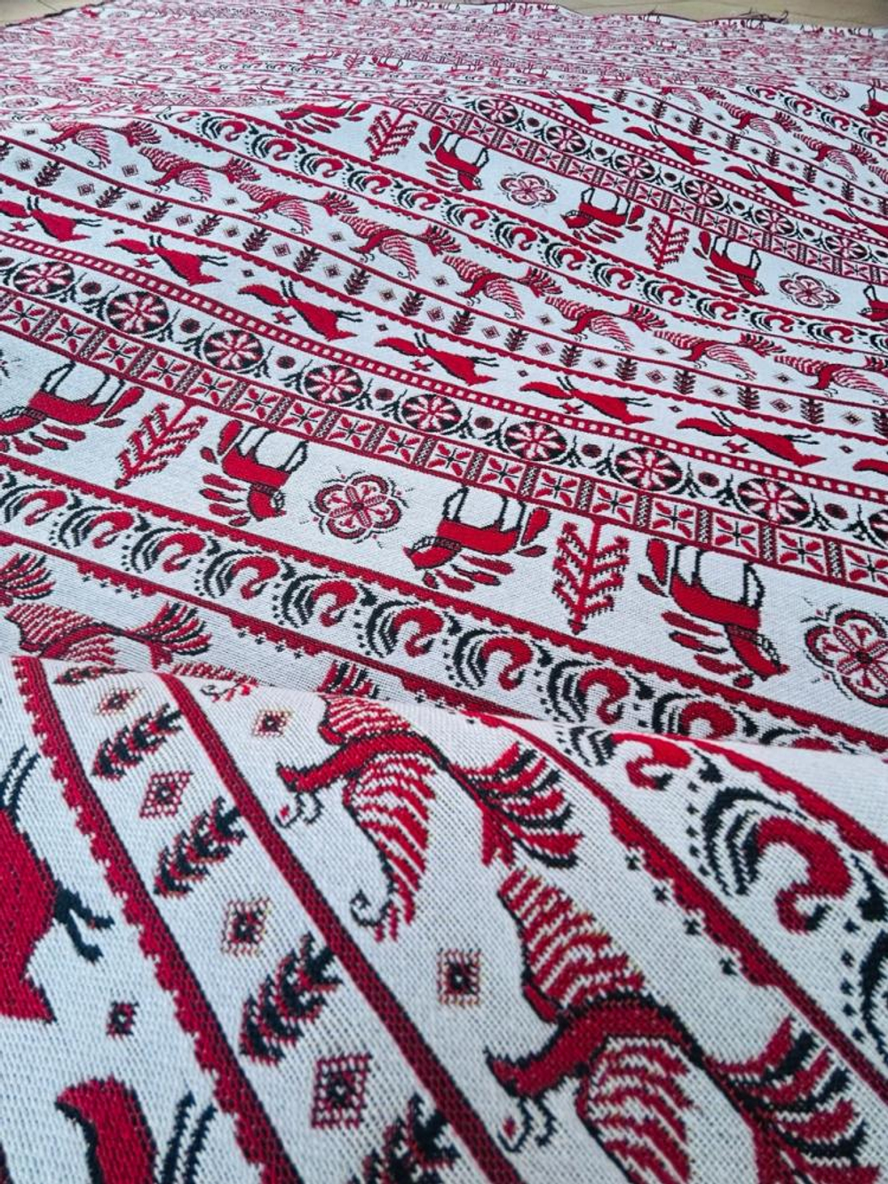 Гобелен в русском стиле Мезенка ширина 140 см